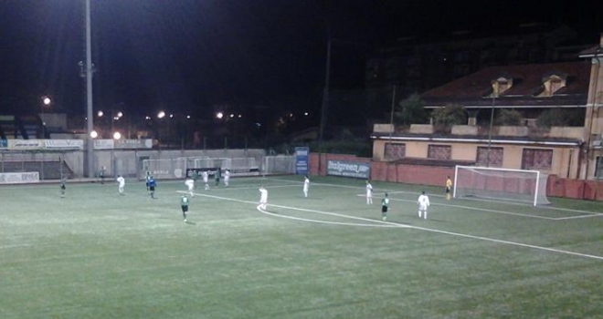 Un'azione della gara di Borgosesia