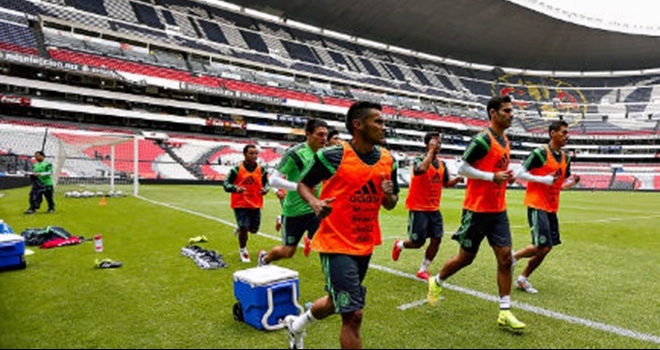 Il Messico in allenamento