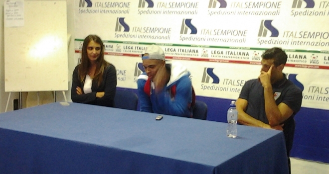 Gli spogliatoi di Pro Patria-Novara