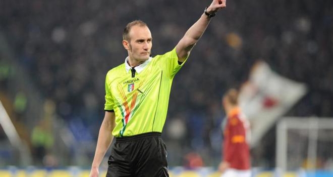 Il direttore di gara Carmine Russo