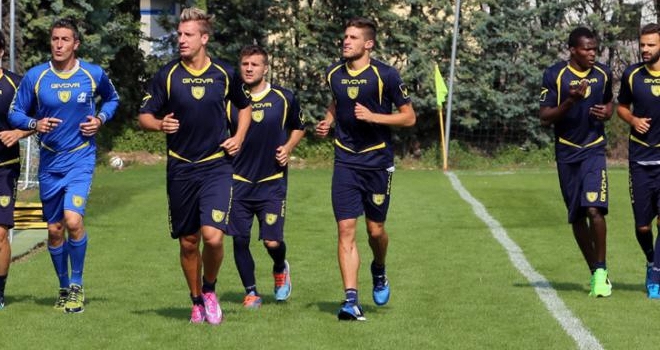 Chievo al lavoro al Veronello