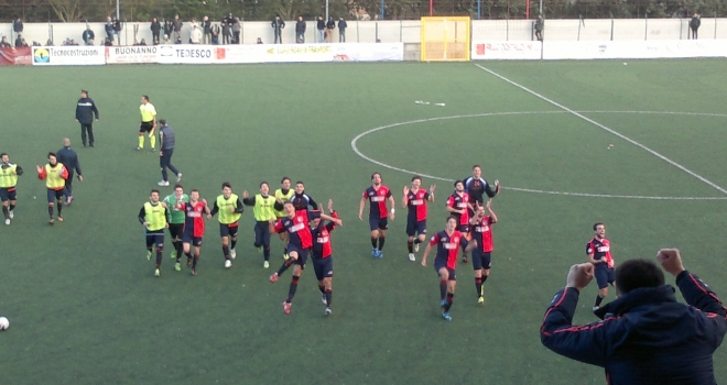 Festeggiamenti a fine partita