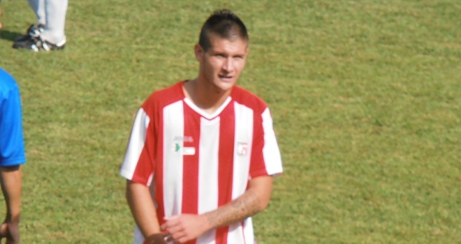 Enea Corvino, in gol per la Virtus Cusio