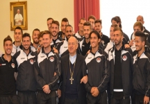 Il Foggia fa visita all&rsquo;Arcivescovo  Mons.Tamburrino