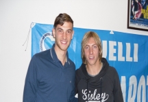 Crescenzi e Vicari a cena coi tifosi azzurri