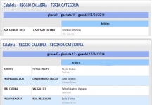 Seconda: Real Catona-Val Gallico a Viapiana. Terza: arbitra una donna