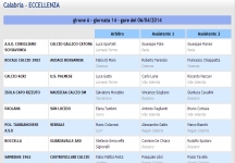 Gli arbitri del 29&deg; turno di Eccellenza