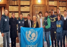 Fioretto e Yamga al reading dell'Unicef